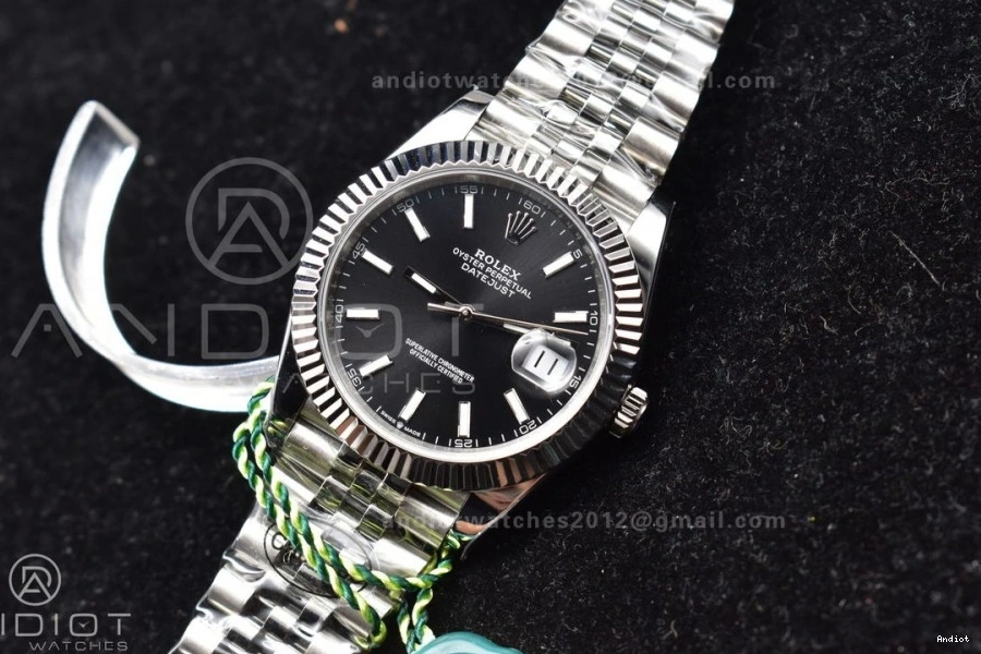 Bracelet DateJust DIWF Black 41 on Steel 1:1 Dial Stick SA3235 Best 126334 Jubilee Edition 904L 0323